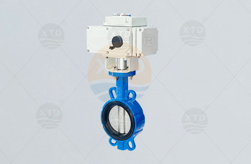 Electric pair clip butterfly valve