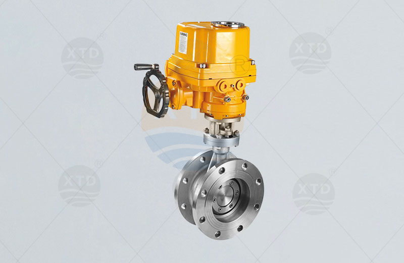 Electric flanged butterfly valve
