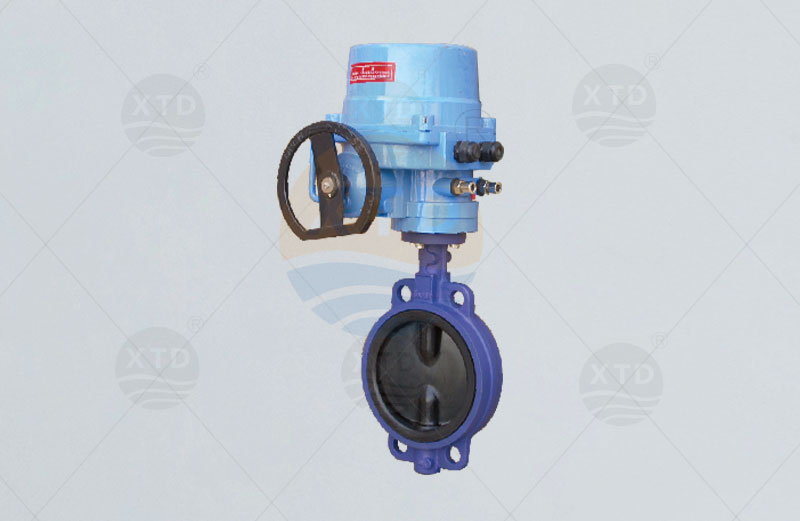 Electric full rubber butterfly valve