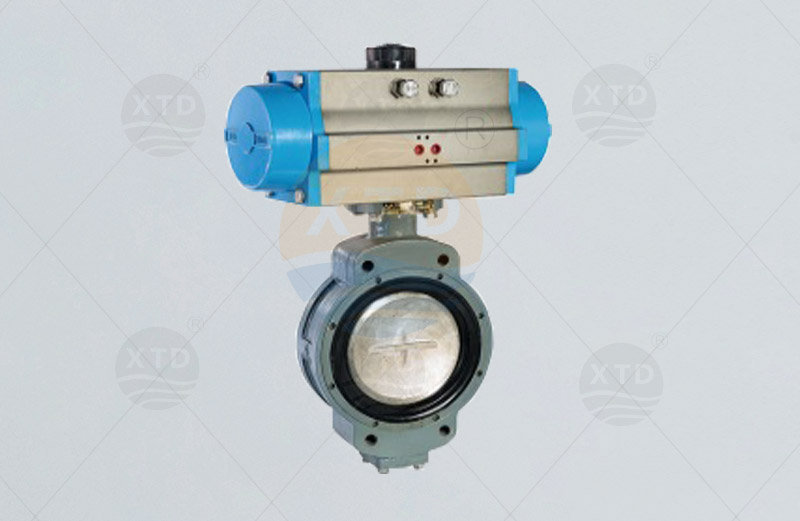 Marine double eccentric pneumatic butterfly valve